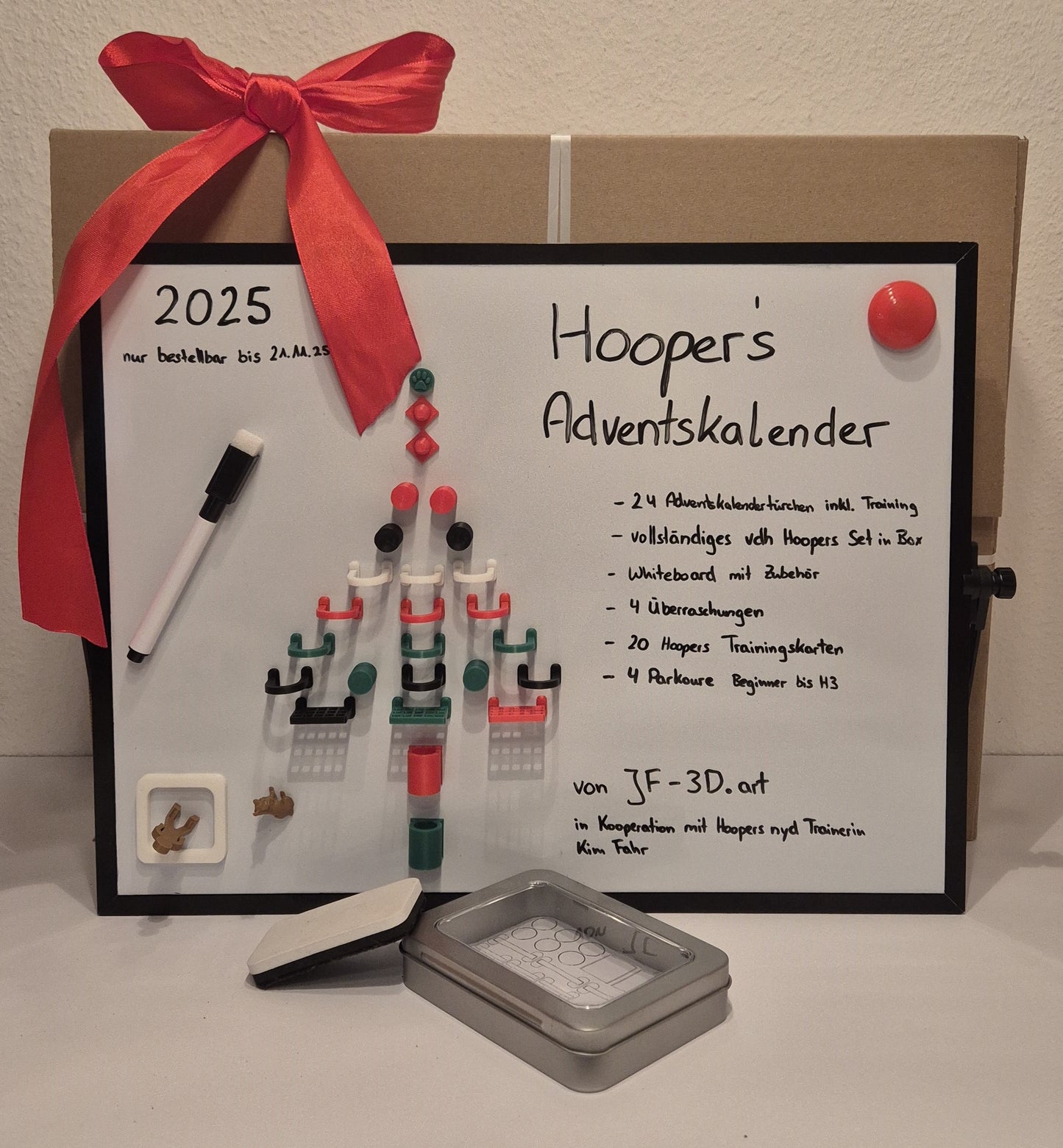 Adventskalender Hoopers 3D mit Trainingskarten